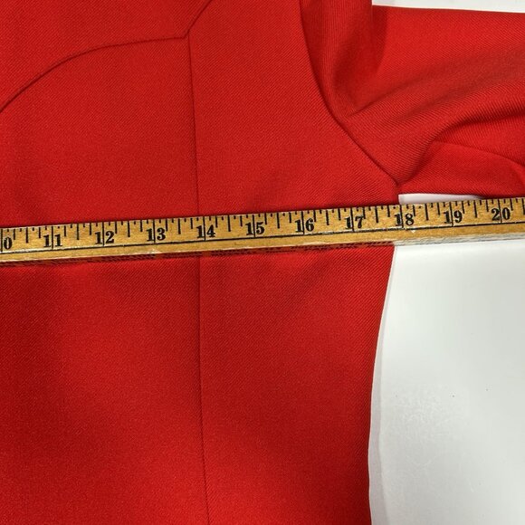 Vtg 70s Panhandle Slim Women 2pc Pants Suit Vibrant Red Western Sz 24/ M ? Flaw - Picture 9 of 16